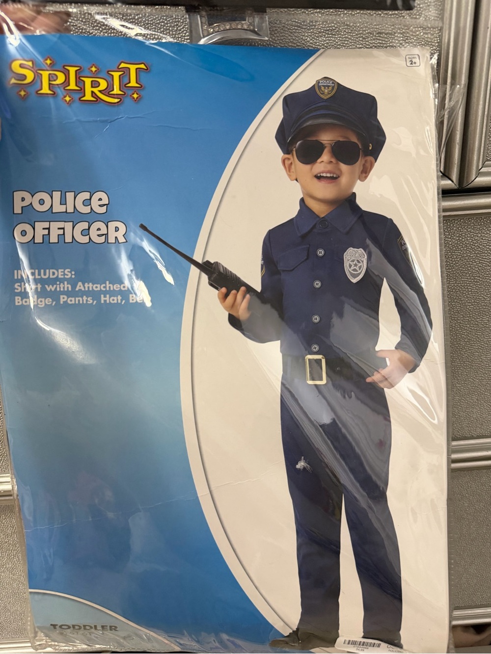 Spirit Kids Police Officer Costume - Navy